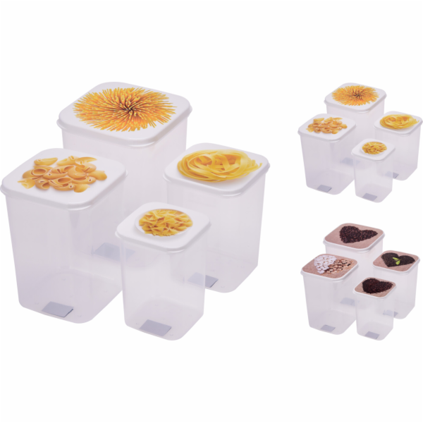 Sada dóz na potraviny 4 ks