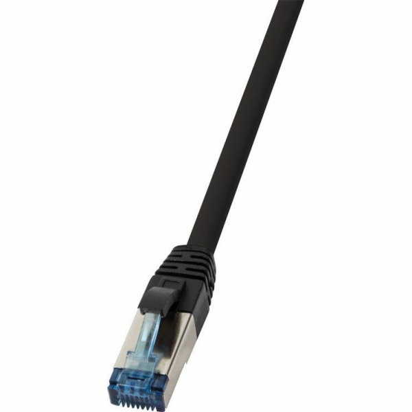 LogiLink patchcord cat6a s / ftp awg27f. Černý průmyslový...