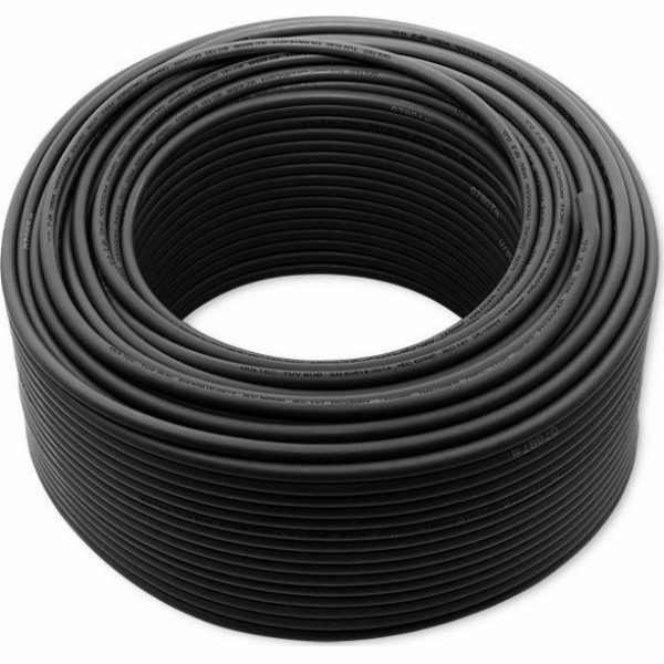 Qoltec 53853 Photovoltaic solar cable | 6mm2 | 100m | black