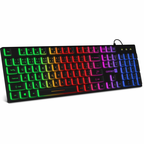 CONNECT IT kancelářská podsvícená klávesnice Chocolate RN...