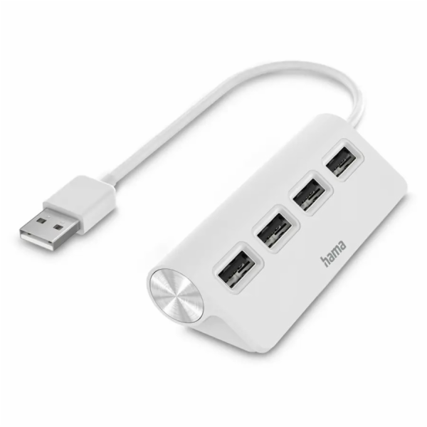 Hama 200120 USB hub, 4 porty, bílý