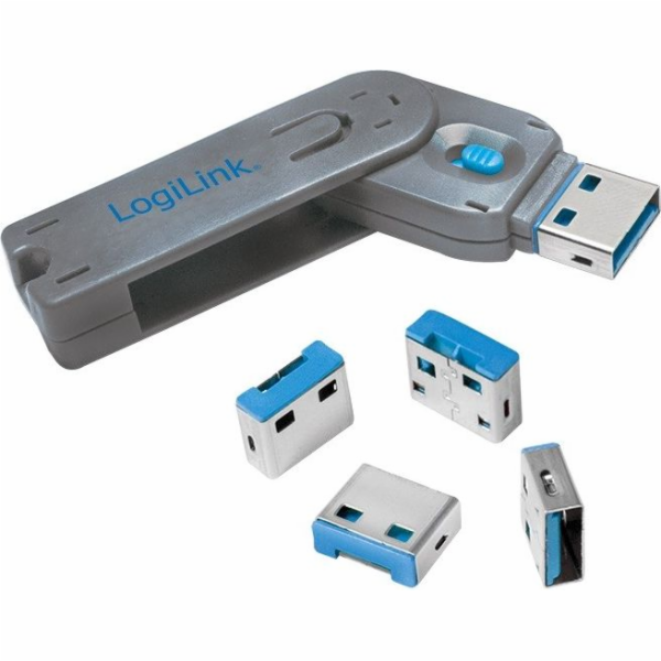 LogiLink Zámek USB portu 4ks s klíčem (AU0043)