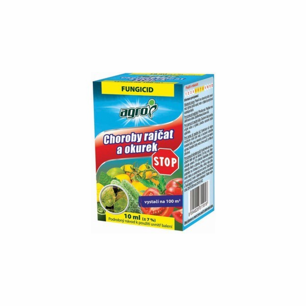Přípravek na choroby rajčak a okurek Agro STOP 10 ml