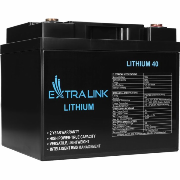 ExtraLink LiFePO4 baterie 40AH 12,8V BMS EX.30431