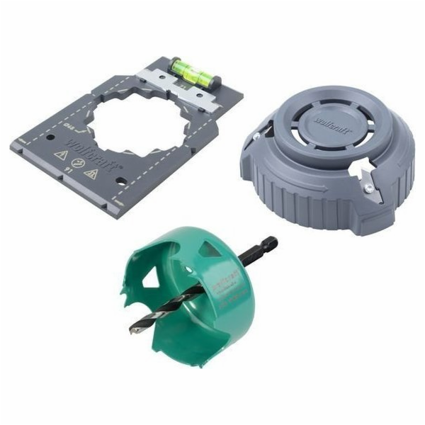 Wolfcraft Kit pro montáž elektrických krabic do sádrokart...