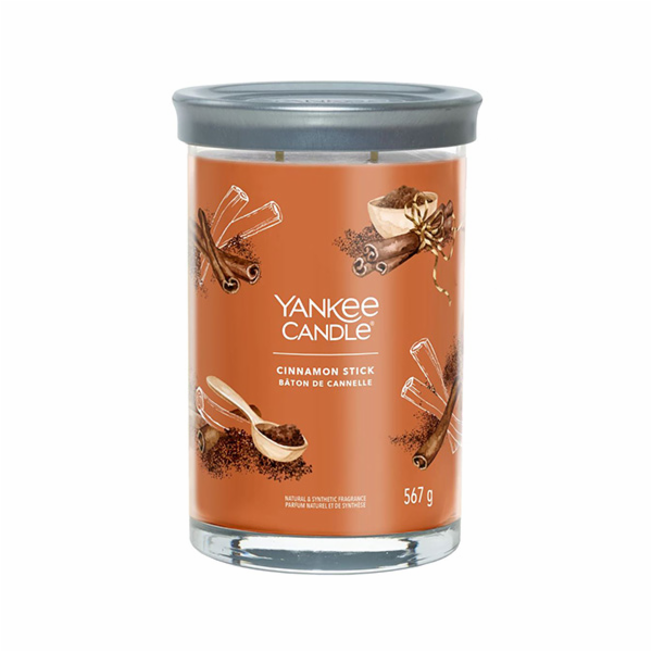 Svíčka ve skleněném válci Yankee Candle, Skořicová tyčink...
