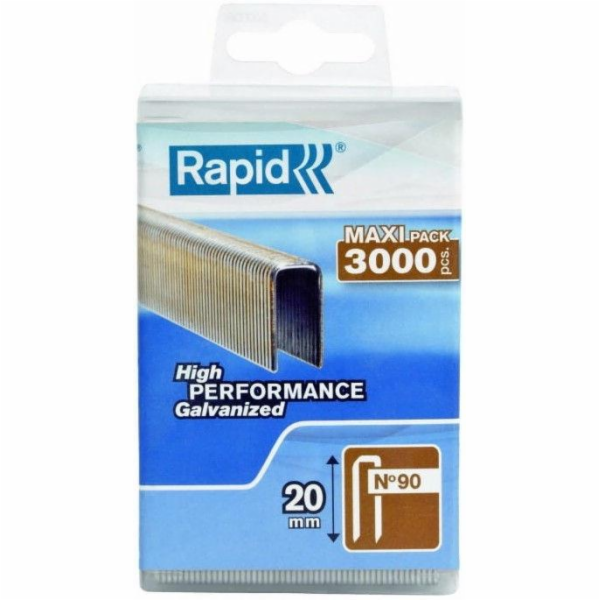 Sponky Rapid Rapid s úzkou korunkou č. 90 (20 mm) - balen...