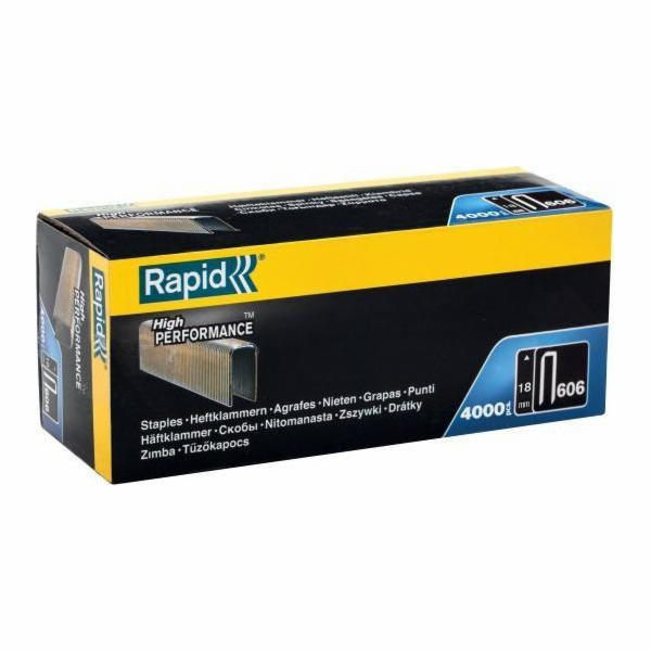 Rychlé spony s úzkou korunkou č. 606 (18mm) - Balení 4000 ks