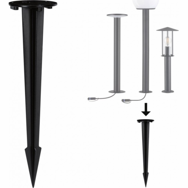 Paulmann Base/ Pin zaseknutý do zahradních lamp 40 cm kul...
