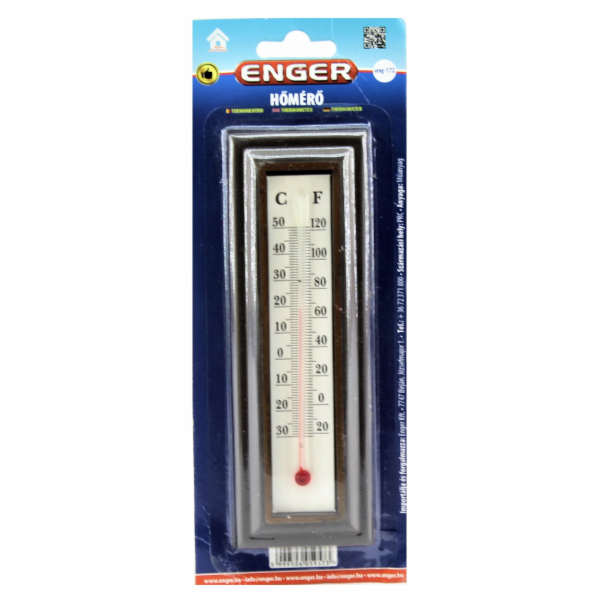 Teploměr pokojový 16 cm plast eng-172