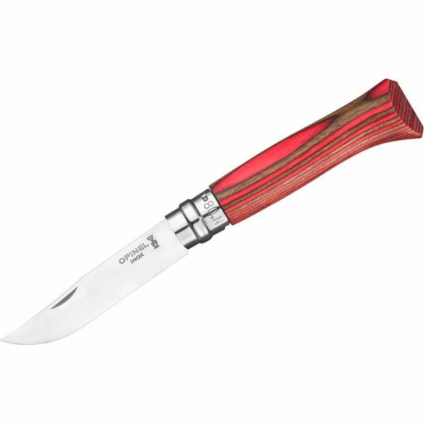 Nůž Opinel Opinel Inox Laminated Red Natural 08