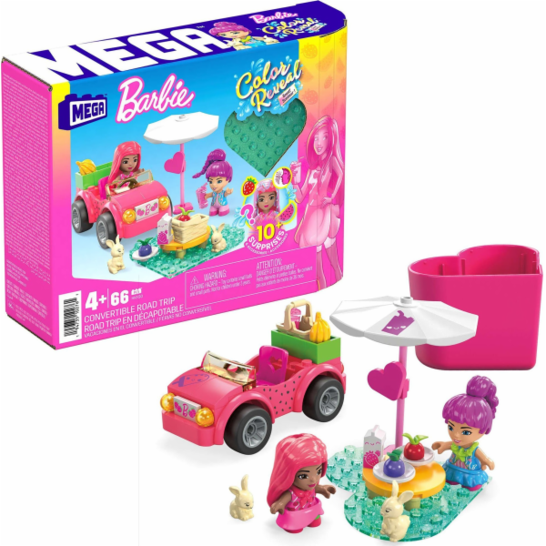 Panenka Barbie Mattel MEGA Barbie Color Reveal Convertibl...