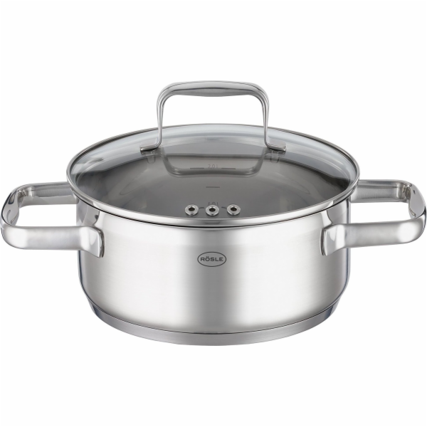 Roesle ROESLE - Nízký hrnec s poklicí 20cm CHARM