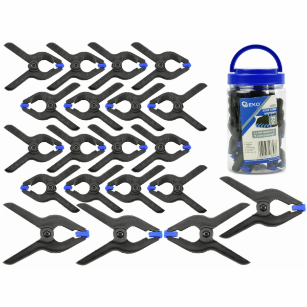 GEKO Sada pružinových svorek, 22ks GEKO