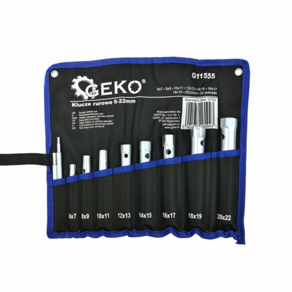 GEKO Klíče trubkové 6-22mm, sada 8ks GEKO