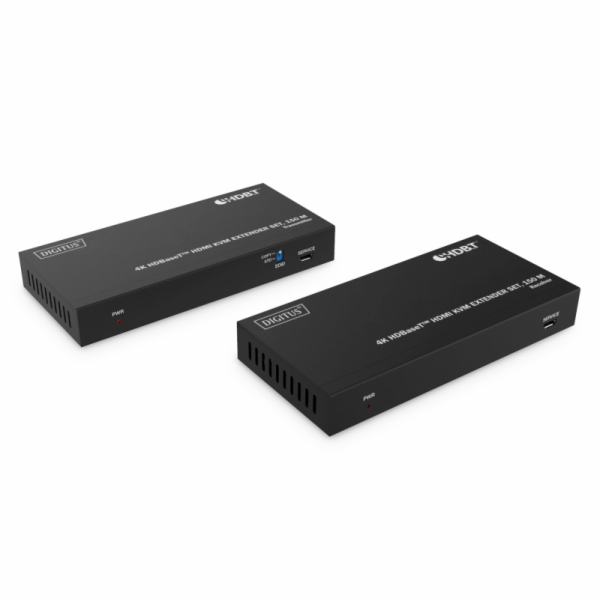 DIGITUS DS-55522 HDBaseT KVM Extender Set, 150 m 4K/60Hz,...