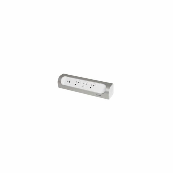 LEGRAND Revolution zásuvkový blok rohový 3x2P+T/USB A+C, ...