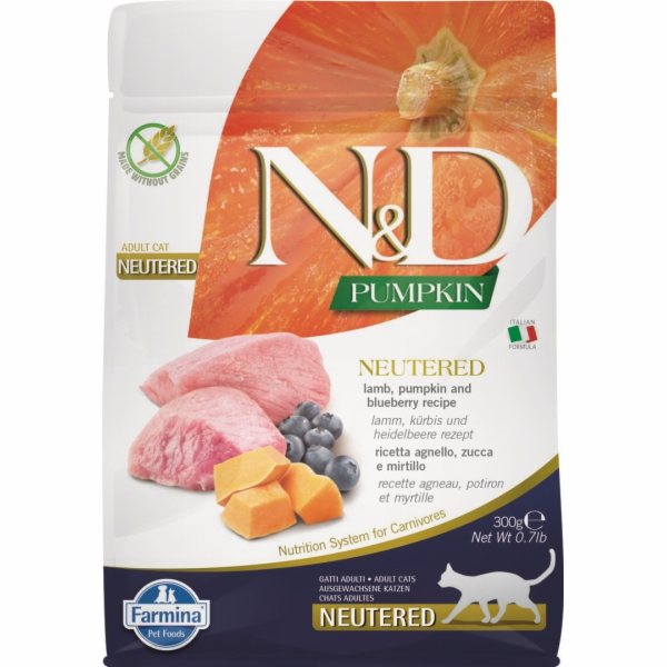 Dry cat food -  FARMINA N&D CAT PUMPKIN