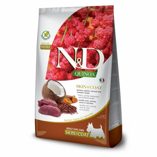 Farmina FARMINA N&D QUINOA PSA KŮŽE & Srst, Zvěřina, KOKO...