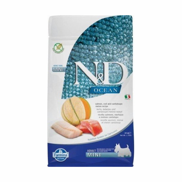 Farmina FARMINA N&D OCEAN DOG LOSOS, TRESKA, Cantaloupe A...
