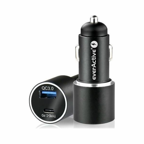 CC-20Q USB QC3.0 a USB-C PD 36W nabíječka do auta