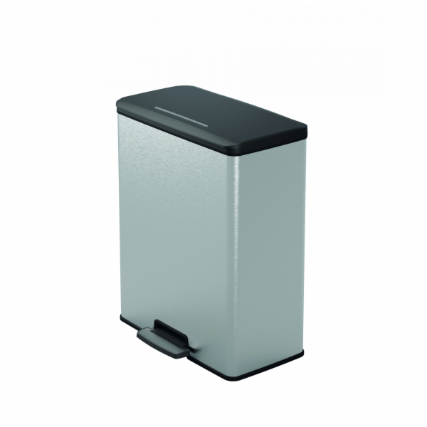 Odpadkový koš Curver Deco Bin 65 l stříbrný