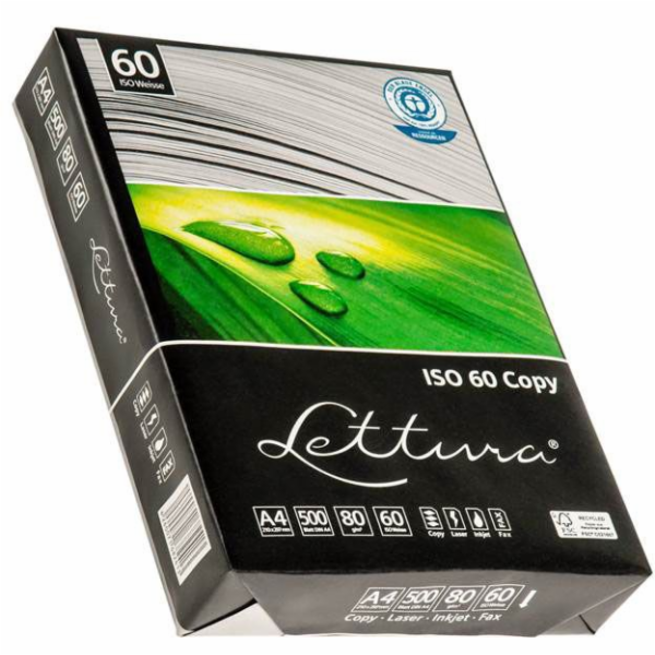 Fotokopírování papíru Lettura A4 80G 500 listů