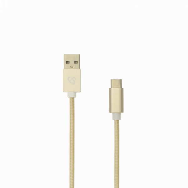 Sbox USB->Type-C M/M 1.5m CTYPE-1.5G golden kiwi gold