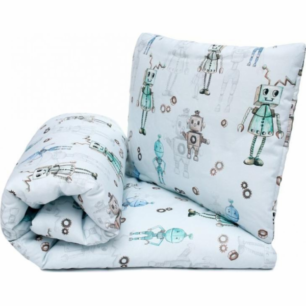 Pulp Pulp-Kmplet ložní prádlo s plněním 80x 100 cm roboti