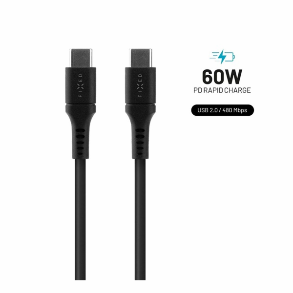 Fixed kabel USB-C/USB-C FIXDLS-CC12-BK