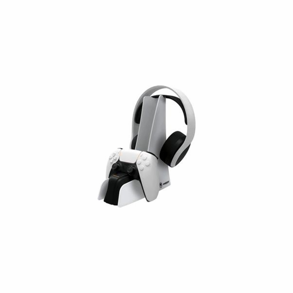 SNAKEBYTE PS5 Dual Charge 5 & Headset Stand white SnakeBy...