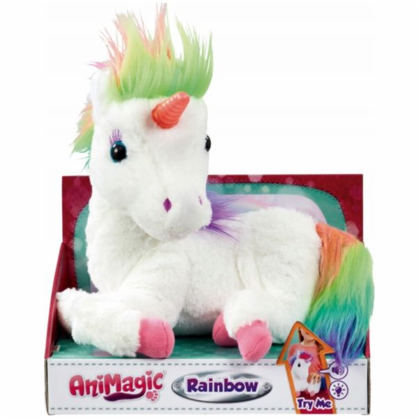 Goliath maskot Animagic Rainbow My Glowing Unicorn bílý (...