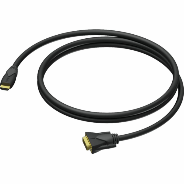 Kabel Procab HDMI - DVI-D 1,5 m černý (CLV160/1,5)