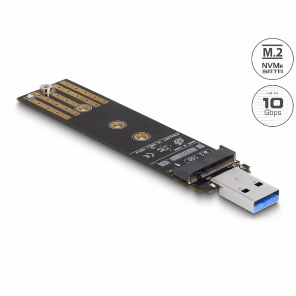 Delock Kombo převodník pro SSD M.2 NVMe PCIe nebo SATA s ...