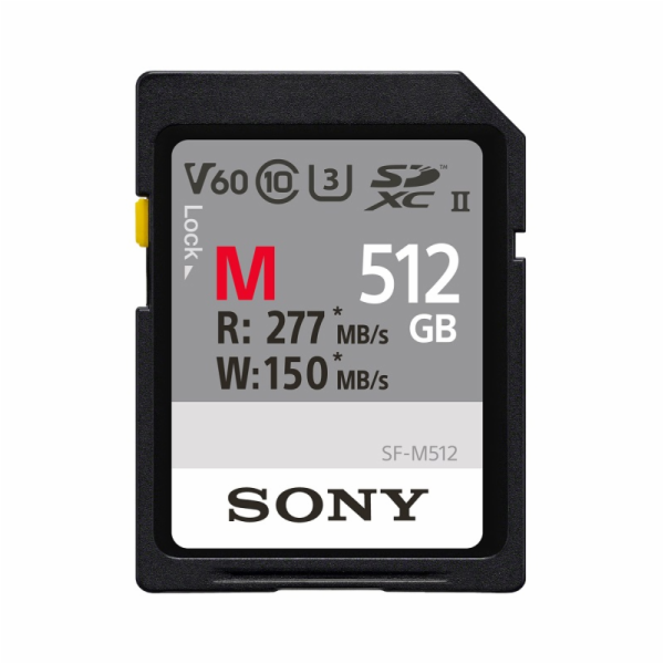 Sony SDXC M series         512GB UHS-II Class 10 U3 V60