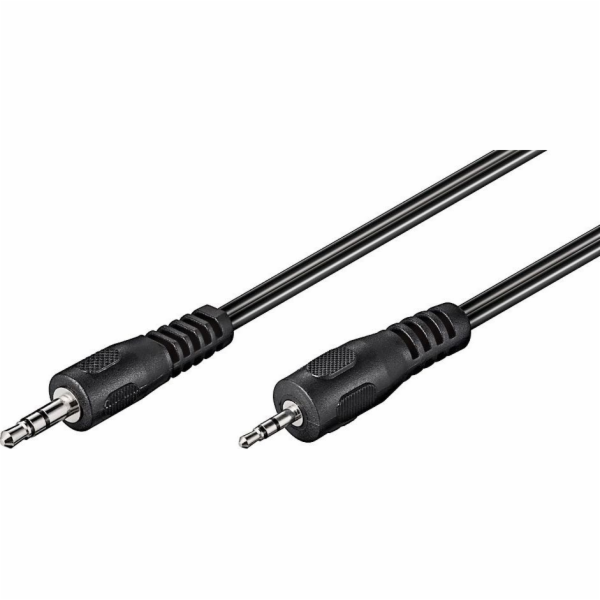MicroConnect kabel Jack 2,5 mm - Jack 3,5 mm 2 m černý (A...