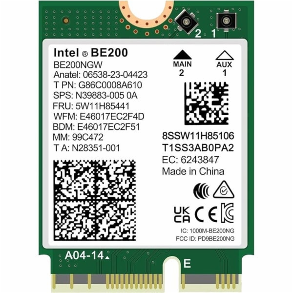 Intel® Wi-Fi 7 BE200 vPro, adaptér WLAN