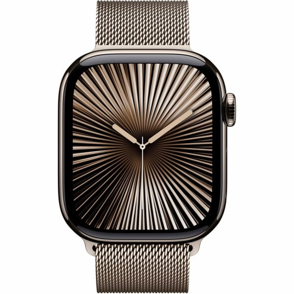 Apple Watch 10 42mm GPS+4G titanový milánský náramek zlat...