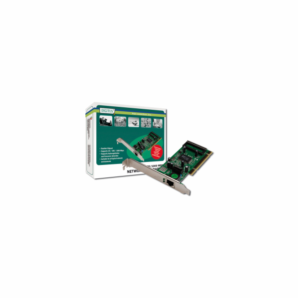 DIGITUS Gigabit PCI Card 10/100/1000Mbit 32-bit Gigabit N...