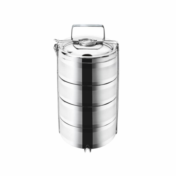 Jídlonosič termo 4 dílný nerez