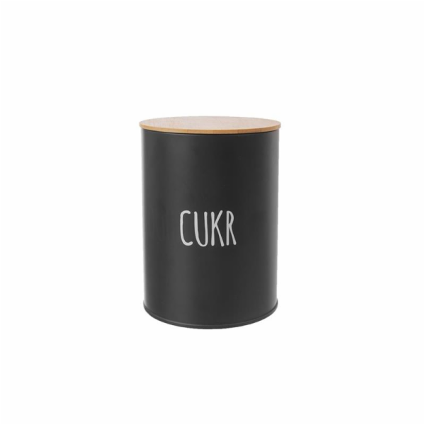 Dóza BLACK na cukr plech/bambus