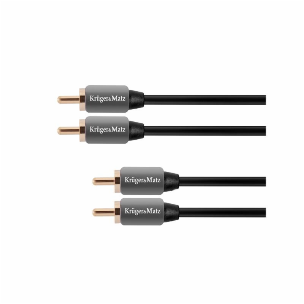 Kabel 2x Cinch konektor/2x Cinch konektor 1m KRUGER & MAT...