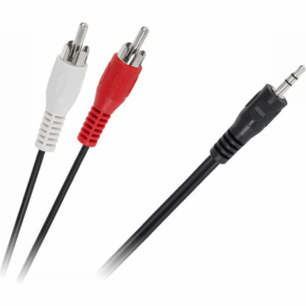 Jack kabel 3,5mm - RCA (Cinch) x2 15m černý (KPO2747-15)