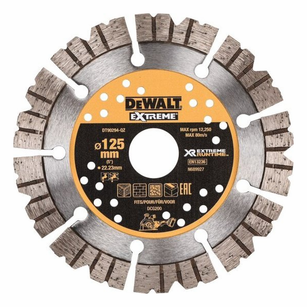 Dewalt kotouč 125x22mm extrémní diamant