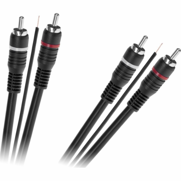 RCA (Cinch) x2 - RCA (Cinch) x2 kabel 5m černý (KPO2687-5)