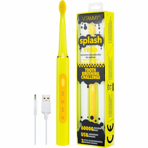 Zubní kartáček Vitammy Splash Yellow