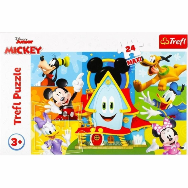 Puzzle 24 elementy Maxi Myszka Miki i i przyjaciele