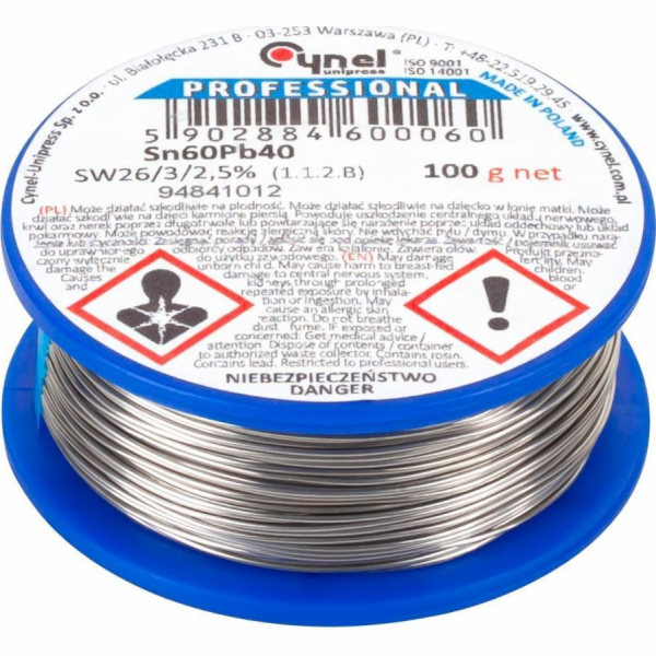 Cynel Cín 0,38mm/100g Sn60Pb40 CYNEL