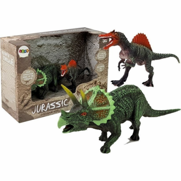 LeanToys Dinosaurus figurka 2 ks Spinosaurus, Triceratops
