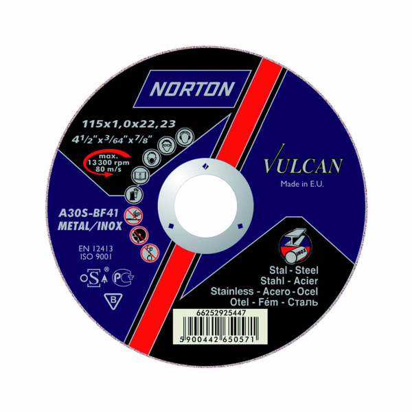 Norton Clipper Vulcan Metal Inox A 30 S-BF27 brusný kotou...